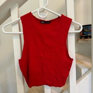 Red Zara tank top